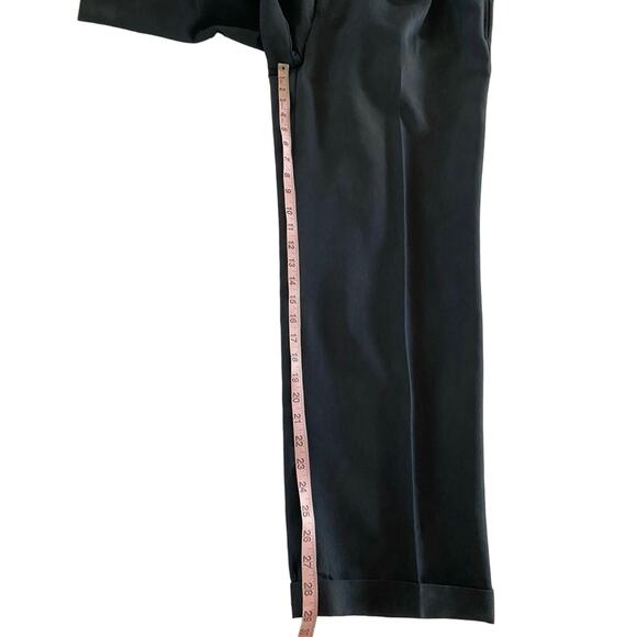 BOLLE GOLF Black Pleated Front Cuffed Straight Fit Dress Pants Slacks Mens 38x29 - Picture 6 of 6